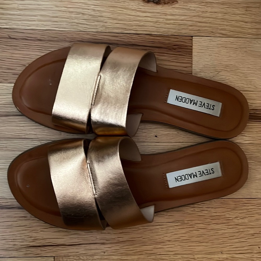 Metallic Steve Madden Sandals